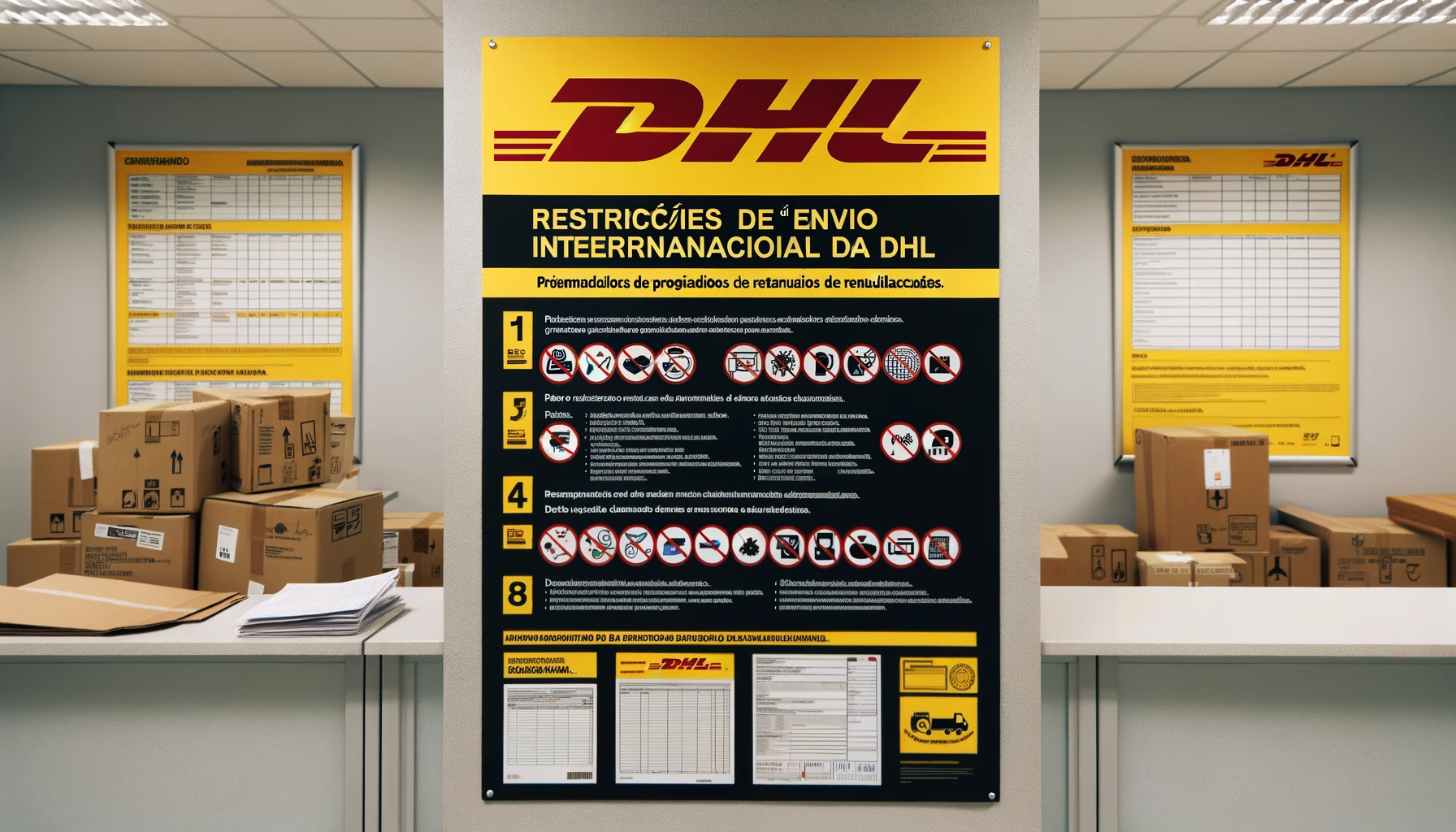 restrições dhl envio internacional