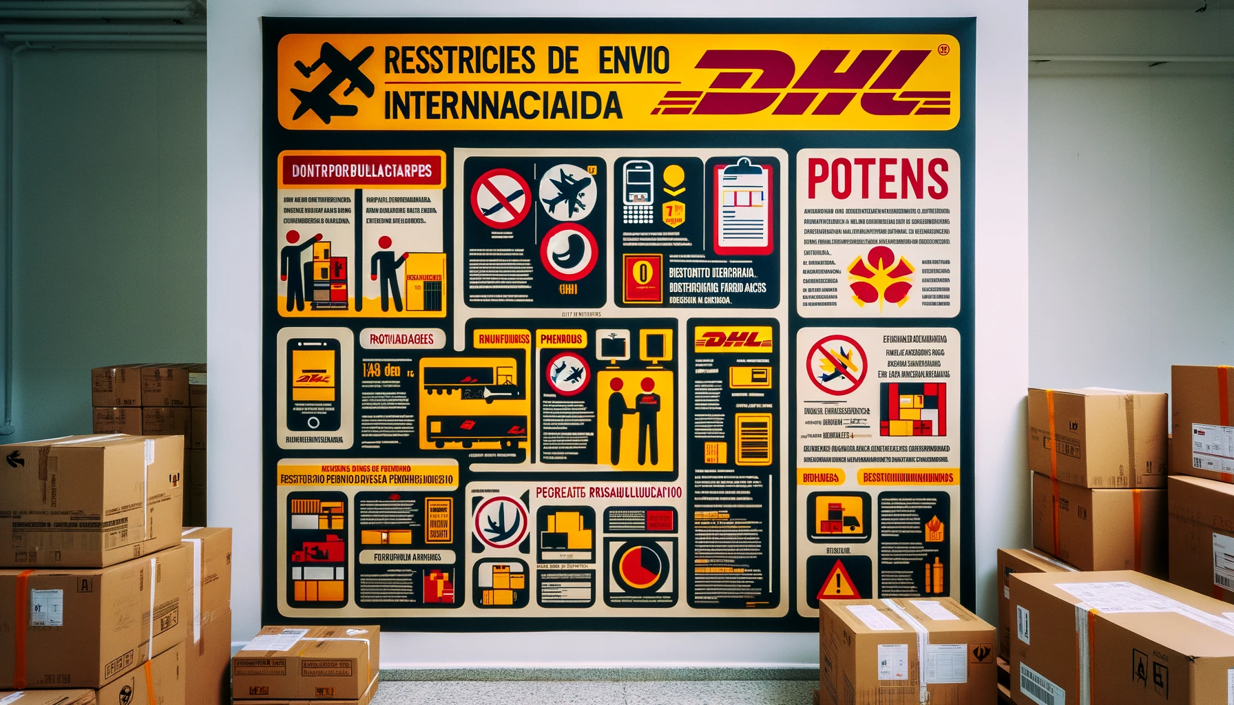 Restrições de Envio Internacional da DHL